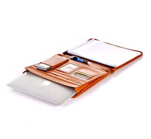 Carpeta de piel