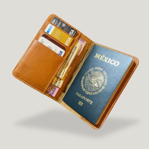 Porta pasaporte de piel Siena - Imagen 3
