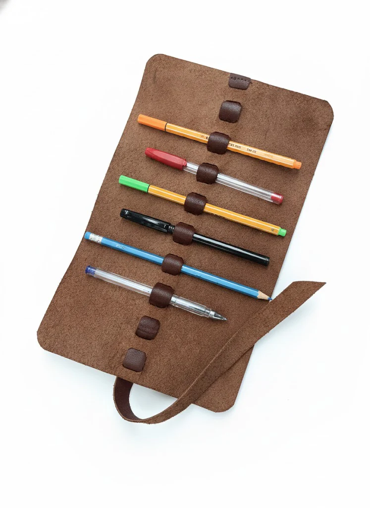 Lapicera de piel Vintage