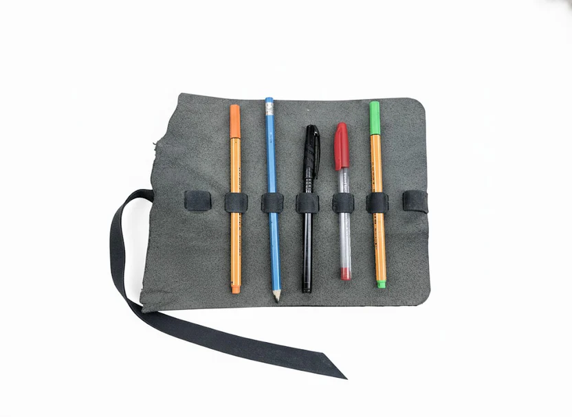 Lapicera de piel Vintage - Imagen 5